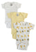 Baby Boy, Baby Girl, Unisex Short Sleeve Onezies Variety (pack Of 3) Nc_0235 - Kidsplace.store