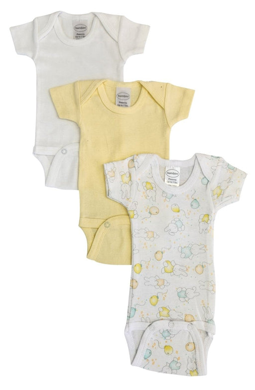 Baby Boy, Baby Girl, Unisex Short Sleeve Onezies Variety (pack Of 3) Nc_0239 - Kidsplace.store
