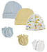 Baby Boy Infant Caps And Mittens (pack Of 6) Nc_0315 - Kidsplace.store