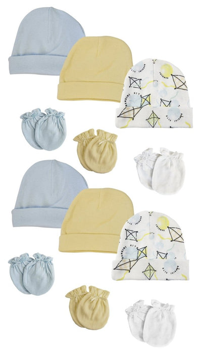 Baby Boys Caps And Mittens (pack Of 12) Nc_0349 - Kidsplace.store