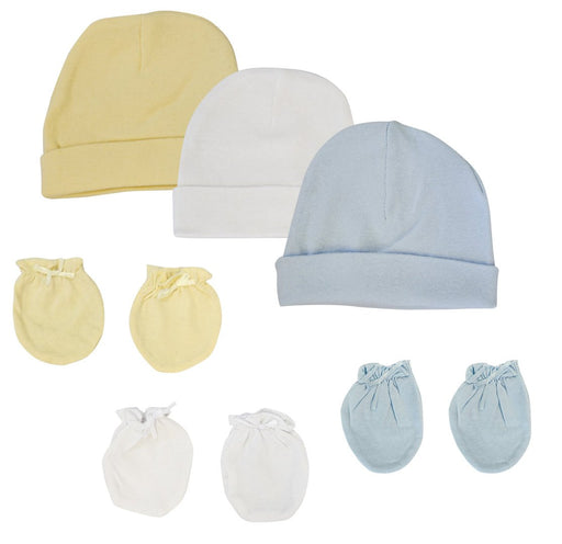 Baby Boys Caps And Mittens (pack Of 6) Nc_0397 - Kidsplace.store