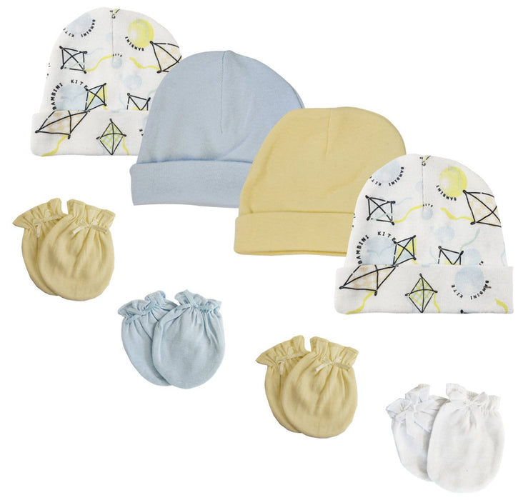 Baby Boys Caps And Mittens (pack Of 8) Nc_0343 - Kidsplace.store