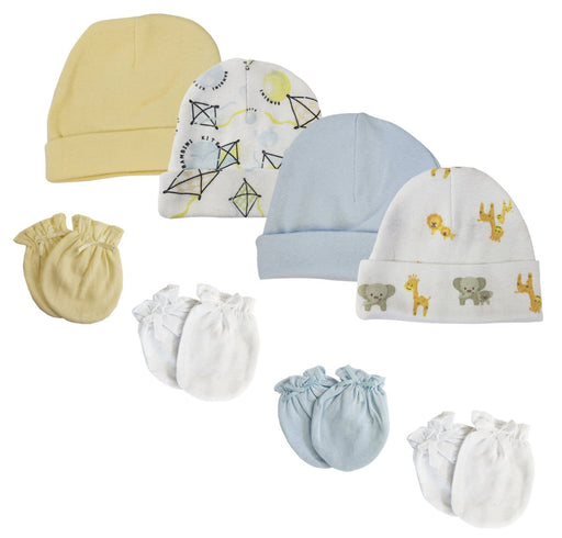 Baby Boys Caps And Mittens (pack Of 8) Nc_0345 - Kidsplace.store