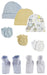 Baby Boys Caps, Booties And Mittens (pack Of 8) Nc_0348 - Kidsplace.store