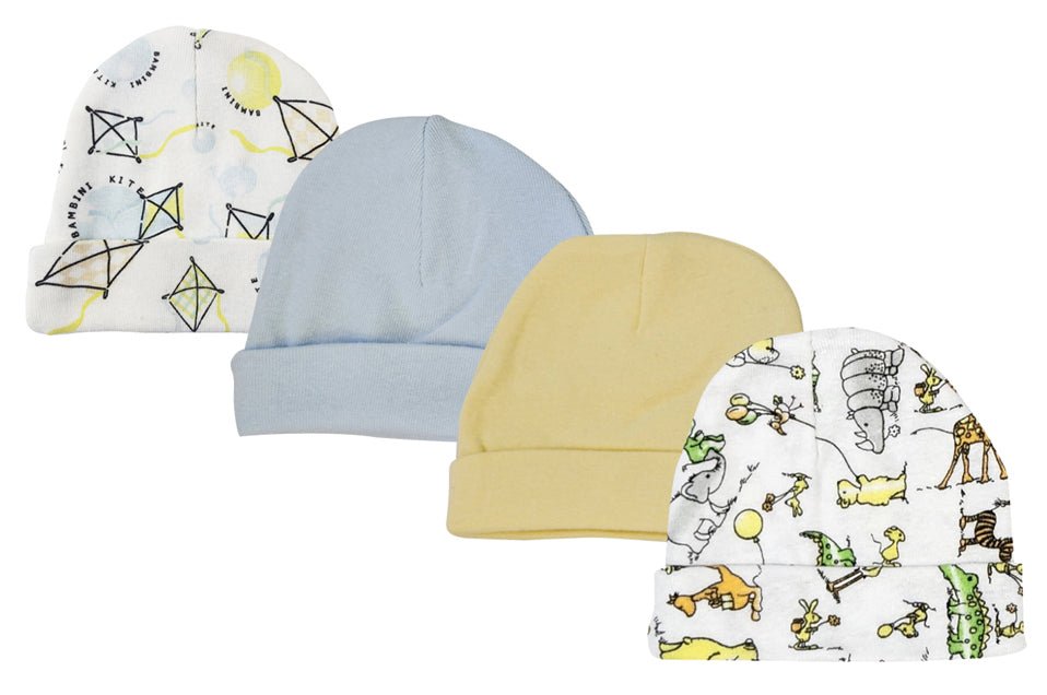 Baby Boys Caps (pack Of 4) Nc_0337 - Kidsplace.store