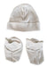 Baby Cap And Bootie Set 030.striped.grey - Kidsplace.store