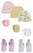 Baby Girl Infant Caps, Booties And Mittens (pack Of 8) Nc_0325 - Kidsplace.store