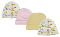 Baby Girl Infant Caps (pack Of 4) Nc_0319 - Kidsplace.store