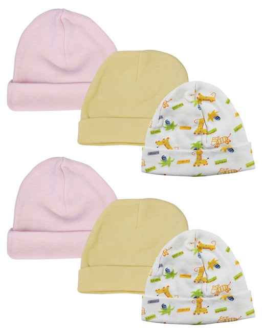 Baby Girl Infant Caps (pack Of 6) Nc_0323 - Kidsplace.store