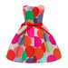 Baby Girl Satin Polka Dot Pattern Sleeveless Princess Dress - Kidsplace.store