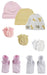 Baby Girls Caps, Booties And Mittens (pack Of 8) Nc_0385 - Kidsplace.store