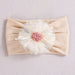 Baby Lace Floral Elastic Cotton Headband - Kidsplace.store