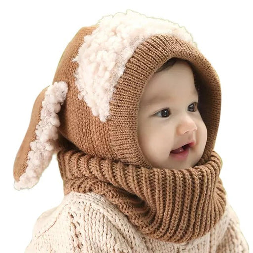 Baby Lamb Character Winter Hat Combo Scarf for Babies and Toddlers - Kidsplace.store