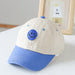 Baby Smiley Embroidered Pattern Color Matching Design Sunshade Peaked Hats - Kidsplace.store