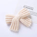 Baby Solid Color Big Knitted Bow Handmade Hairpin - Kidsplace.store