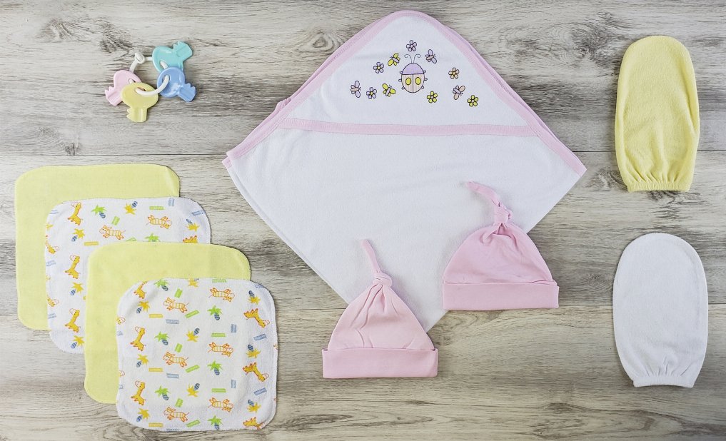 Bambini Hooded Towel, Bath Mittens, Hats and Wash Coths - Kidsplace.store