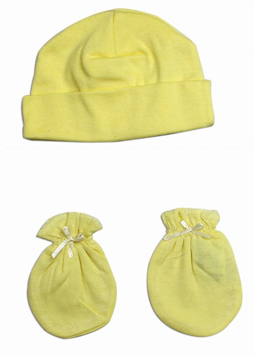 Bambini Neutral Baby Cap and Mittens 2 Piece Set - Kidsplace.store