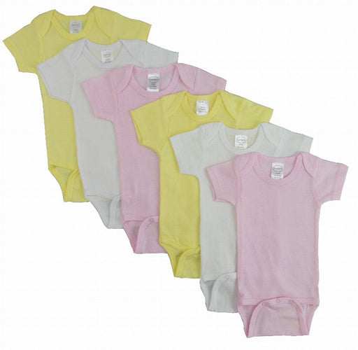 Bambini Pastel Girls Short Sleeve 6 Pack - Kidsplace.store