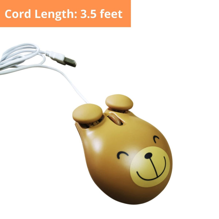 Bear Shape Computer Mouse - Kidsplace.store