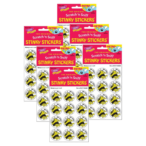 Bee-utiful!/Honey Scented Stickers, 24 Per Pack, 6 Packs - Kidsplace.store