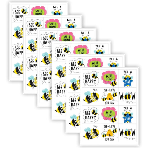 Bees Rewards Stickers, 1-1/2", 60 Per Pack, 6 Packs - Kidsplace.store