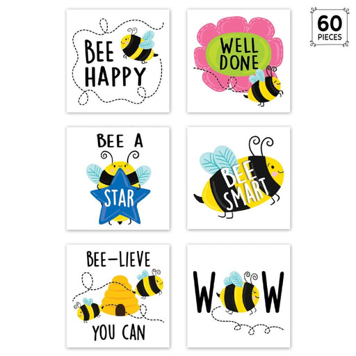 Bees Rewards Stickers, 1-1/2", 60 Per Pack, 6 Packs - Kidsplace.store