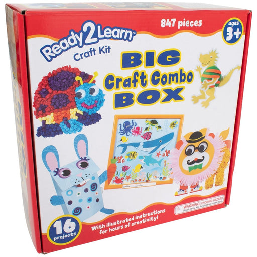 Big Craft Combo Box - 800+ Pieces - 16 Projects - Kidsplace.store
