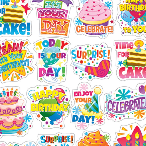 Birthday Theme Stickers, 120 Per Pack, 12 Packs - Kidsplace.store