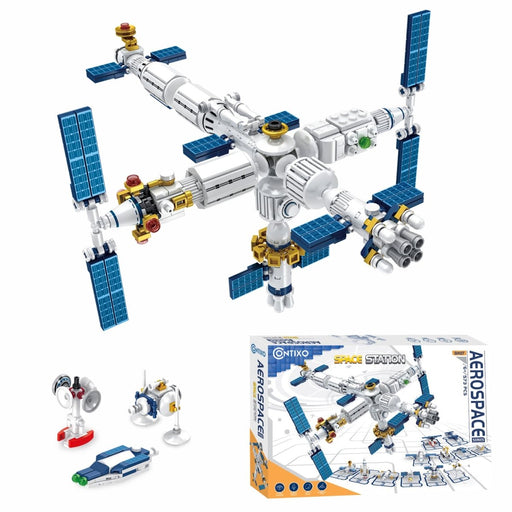 BK07 Aerospace Series Space Station Building Block Set, 573 Pieces - Kidsplace.store