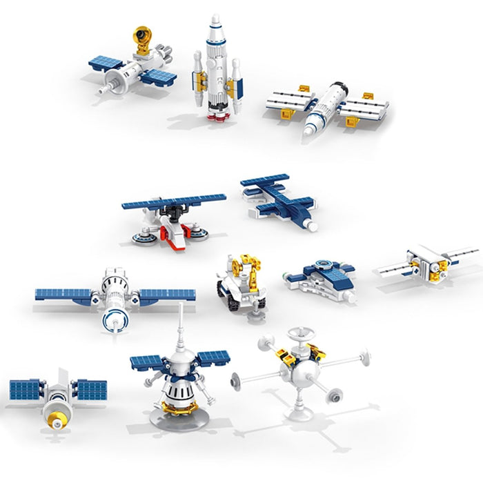 BK07 Aerospace Series Space Station Building Block Set, 573 Pieces - Kidsplace.store