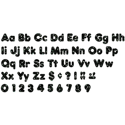Black Sparkle 4" Casual Combo Ready Letters® - Kidsplace.store