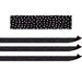 Black with White Painted Dots Magnetic Border, 24 Feet Per Pack, 3 Packs - Kidsplace.store