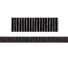 Black With White Pinstripes Straight Border Trim, 35 Feet Per Pack, 6 Packs - Kidsplace.store