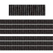 Black With White Pinstripes Straight Border Trim, 35 Feet Per Pack, 6 Packs - Kidsplace.store