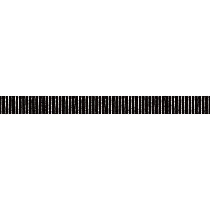 Black With White Pinstripes Straight Border Trim, 35 Feet Per Pack, 6 Packs - Kidsplace.store