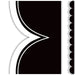 Black with White Scalloped Die-Cut Border Trim, 35 Feet Per Pack, 6 Packs - Kidsplace.store