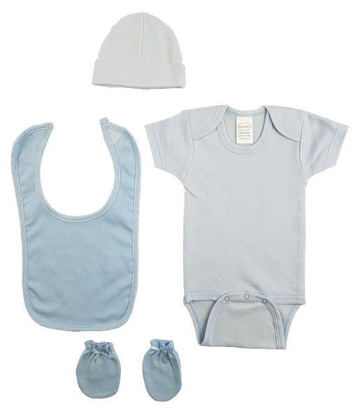 Blue 4 Piece Baby Clothes Set Cs_0179 - Kidsplace.store