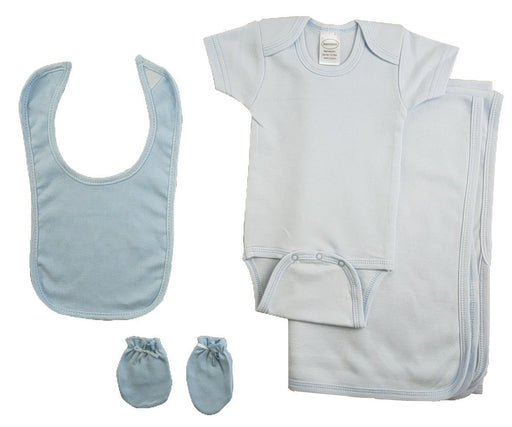 Blue 4 Piece Baby Clothes Set Cs_0181 - Kidsplace.store