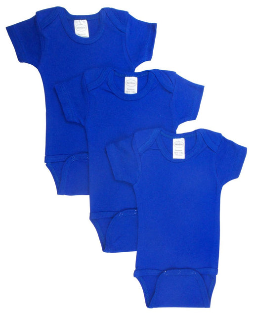 Blue Bodysuit Onezies (pack Of 3) Ls_0162 - Kidsplace.store