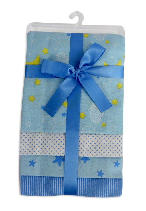 Blue Four Pack Receiving Blanket - 4 Pack 3211b - Kidsplace.store