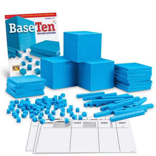 Blue Plastic Base Ten Class Set - Kidsplace.store