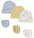 Boys Baby Caps And Mittens (pack Of 6) Nc_0264 - Kidsplace.store