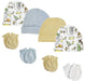 Boys Baby Caps And Mittens (pack Of 8) Nc_0288 - Kidsplace.store