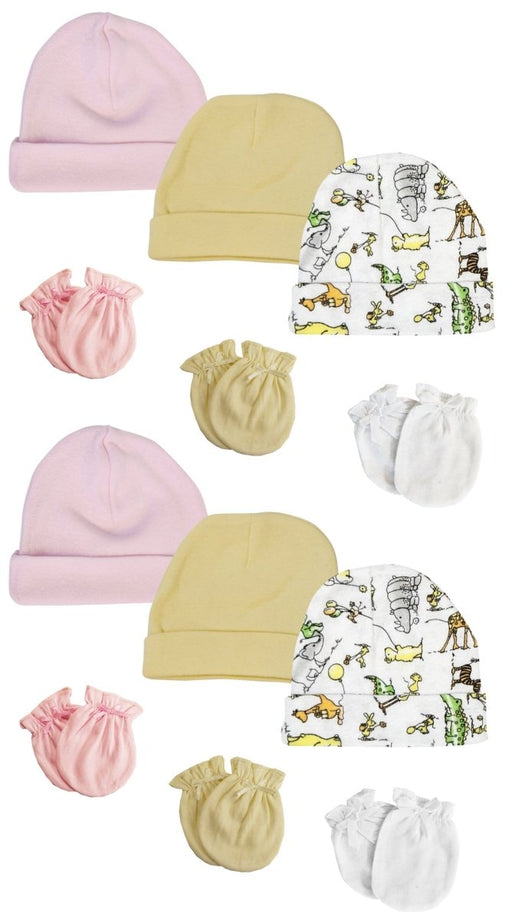 Boys Girls Caps And Mittens (pack Of 12) Nc_0299 - Kidsplace.store