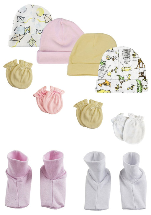 Boys Girls Caps, Booties And Mittens (pack Of 10) Nc_0297 - Kidsplace.store