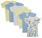 Boys Pastel Variety Short Sleeve Lap T-shirts 6 Pack Cs_056s_058s - Kidsplace.store
