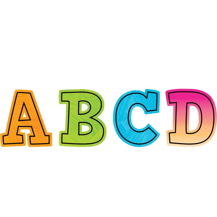 Brights 4Ever Bold Block 3" Magnetic Letters, 55 Pieces Per Pack, 2 Packs - Kidsplace.store