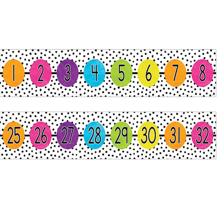 Brights 4Ever Number Line (-20 to 120) Bulletin Board Set - Kidsplace.store