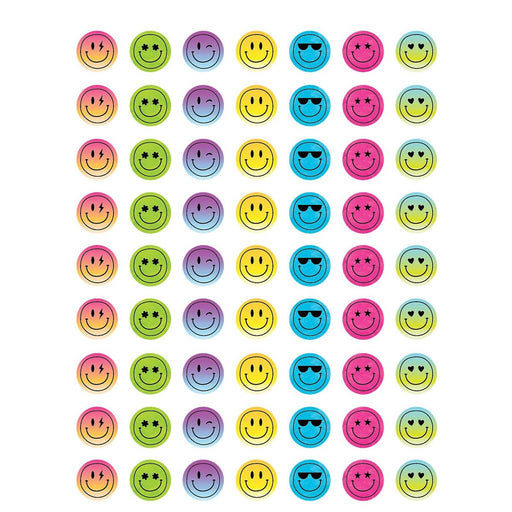 Brights 4Ever Smiley Faces Mini Stickers, 378 Per Pack, 12 Packs - Kidsplace.store