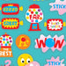 Bubblegum Scented Stickers, 80 Per Pack, 6 Packs - Kidsplace.store